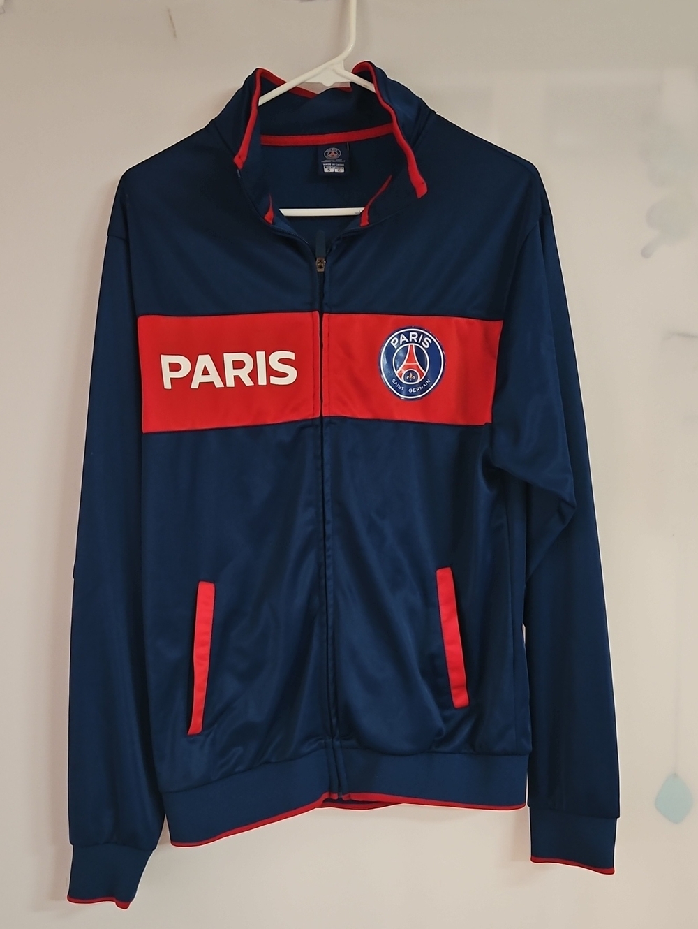 Paris Saint Germain PSG Blue Full Zip Track Jacket SMALL Official Licensed